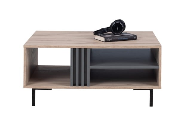 Stolik kawowy ALLMO szerokość 90 cm dąb estana / antracyt AL14