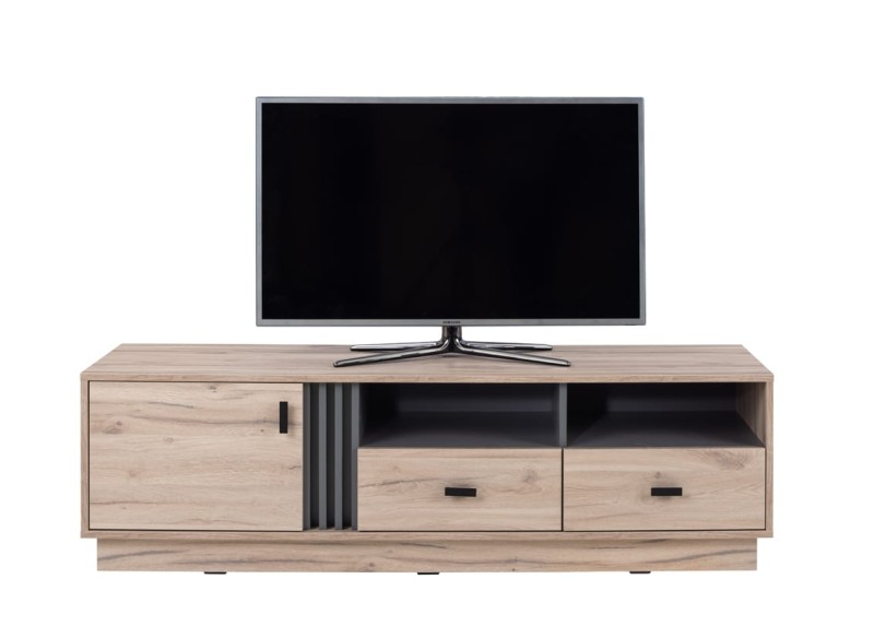 Pokój dzienny 2 ALLMO dąb estana / antracyt AL3 6 7 14 Tradycyjne Do salonu Do pokoju młodzieżowego