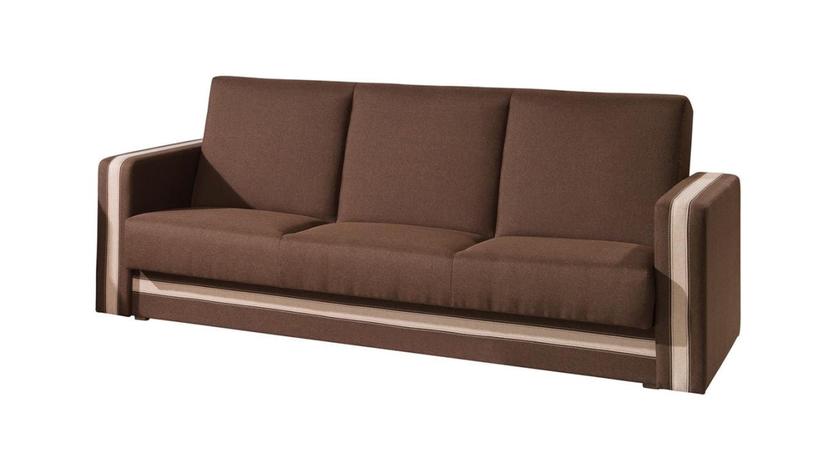 Wersalka EUFORIA Do Salonu Pokoju Funkcja Spania Pojemnik Brązowa Ciemny Lux 12 / Lux 24