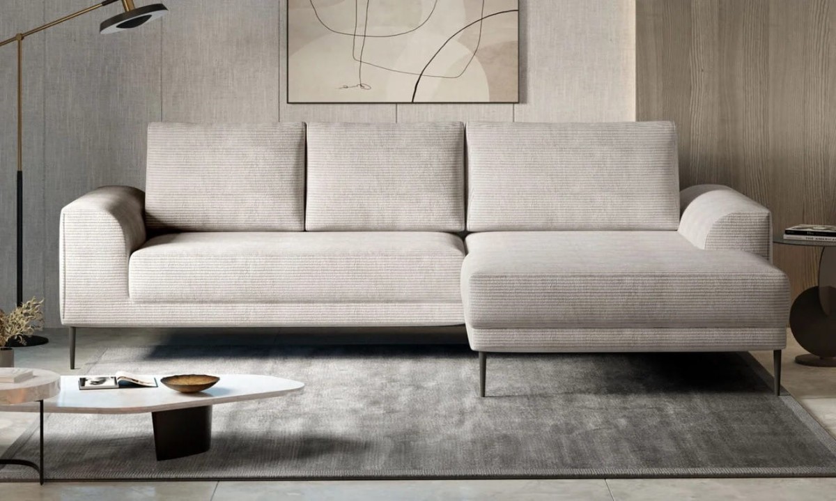 Narożnik Capitol PRAWY Tkanina Poso 100 Funkcja Spania Pojemnik Poduszki Sztruks .jpg