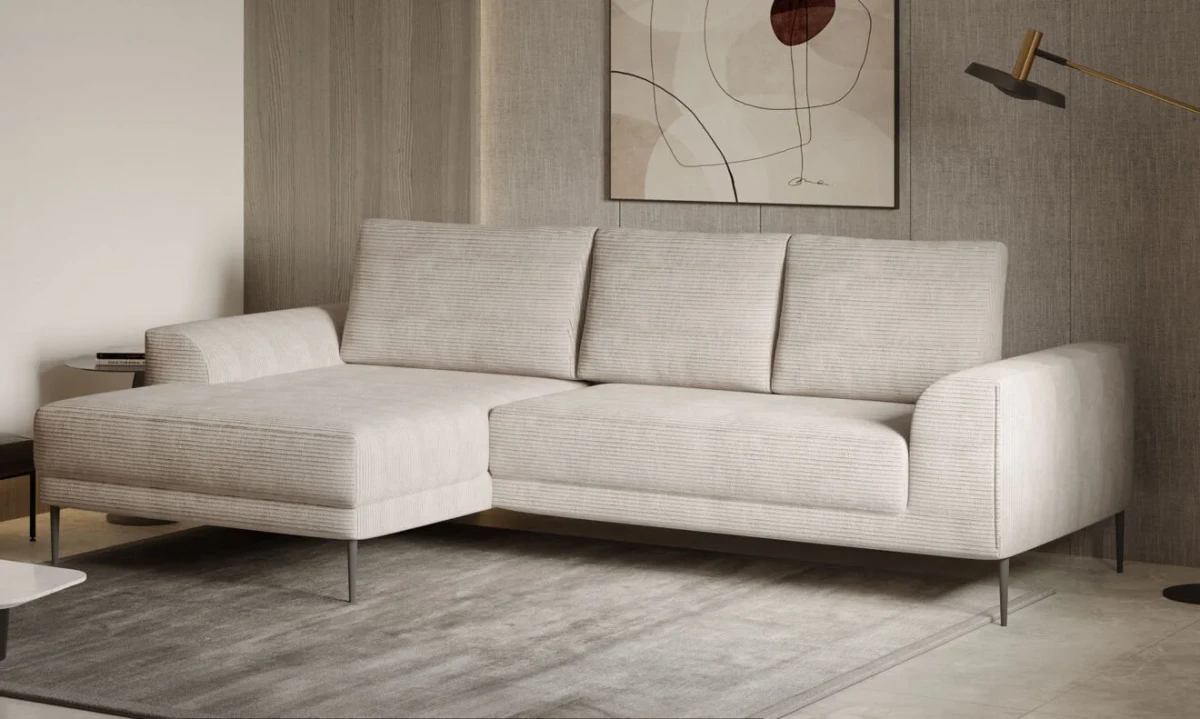 Narożnik Capitol Tkanina Poso 100 Funkcja Spania Pojemnik Poduszki Tkanina Sztruks.webp