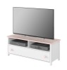 Szafka RTV LUNA szerokość 120 cm biały / różowy 13 Tradycyjna Do salonu Do pokoju młodzieżowego
