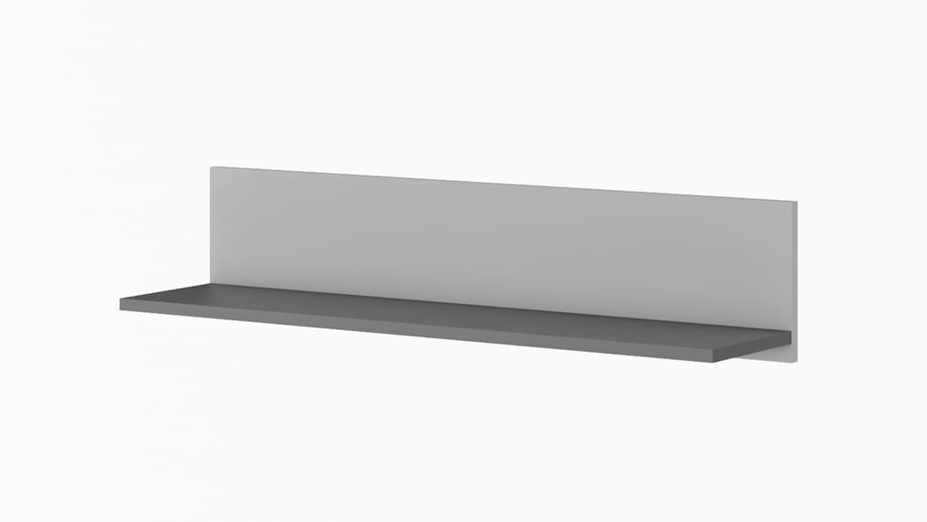Półka wisząca POK szerokość 90 cm grafit/buk ibsen/szary jasny 12