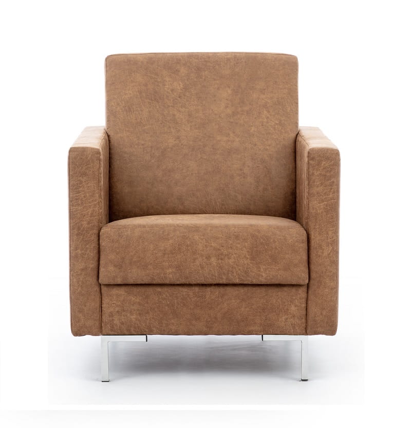 Fotel SOLVO A Do Salonu Pokoju Brązowy Manila Camel nóżki chrom_1.jpg