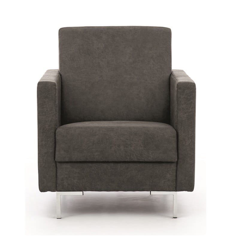 Fotel SOLVO A Do Salonu Pokoju Ciemny szary Manila dark grey nóżki chrom_1.jpg