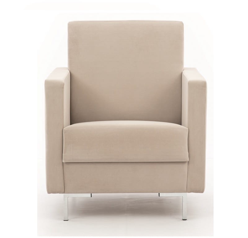 Fotel SOLVO A Do Salonu Pokoju Kremowy Modone 17031 Nóżki chrom_1.jpg