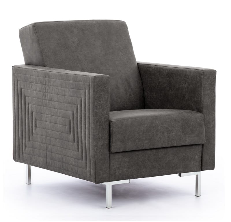 Fotel SOLVO B Do Salonu Pokoju Ciemny Szary Manila dark gray nóżki chrom.jpg