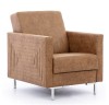 Fotel SOLVO B Do Salonu Pokoju Brązowy Manila camel nóżki chrom.jpg