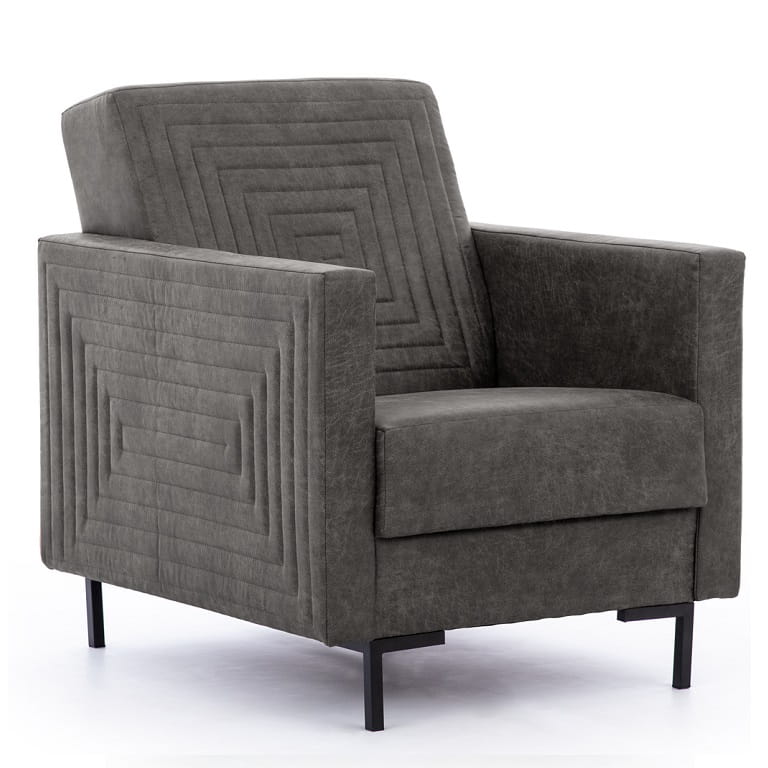 Fotel SOLVO C Do Salonu Pokoju Ciemny szary Manila dark gray nóżki czarne.jpg