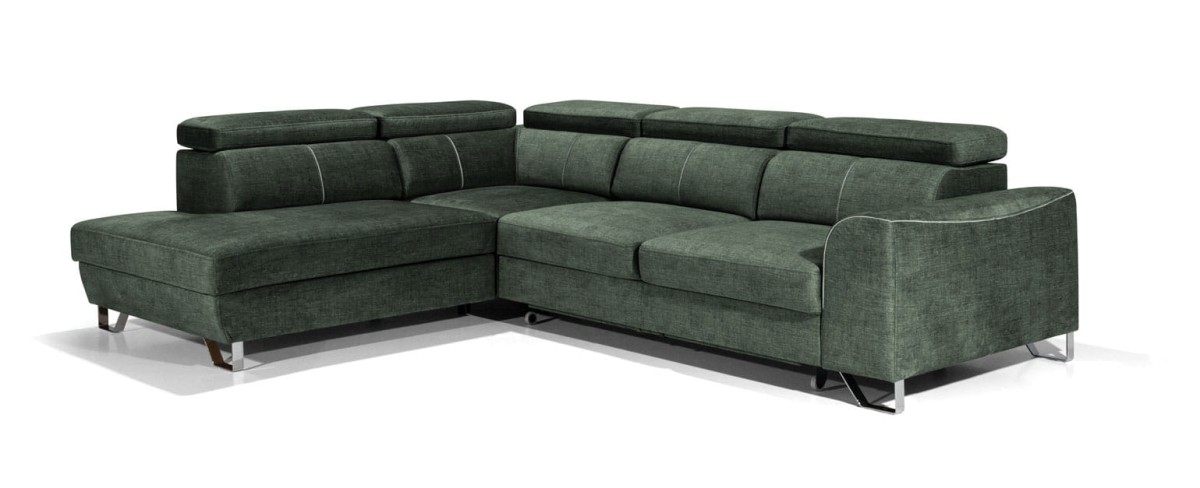 Narożnik ASTI L 280 cm z Funkcją Spania oraz Pojemnikiem na Pościel