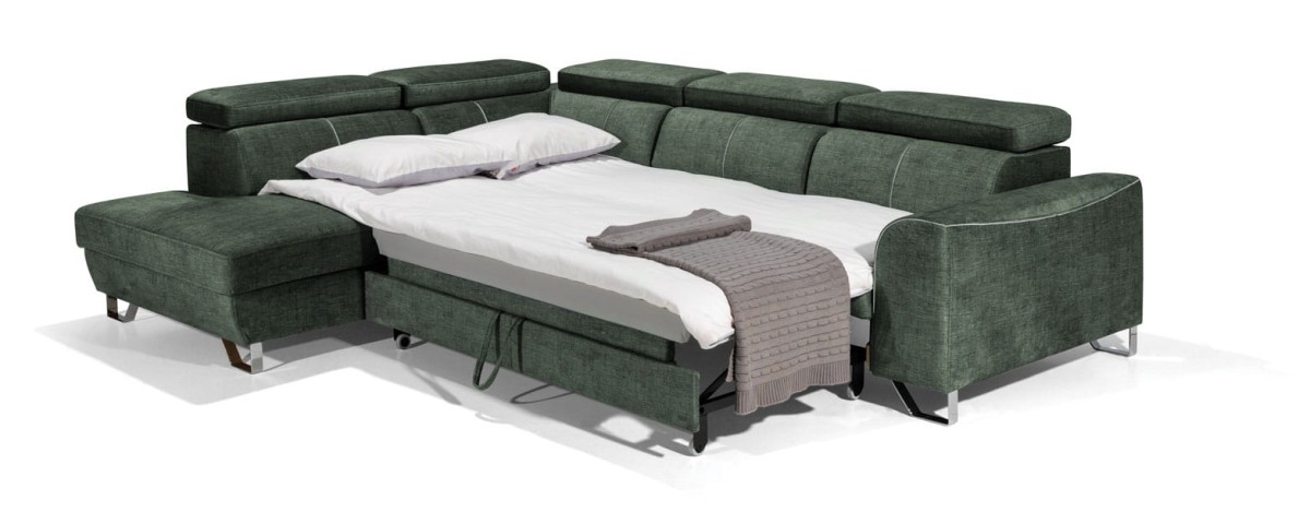 Narożnik ASTI L 280 cm Zdjęcie Prezentujące Funkcję Spania