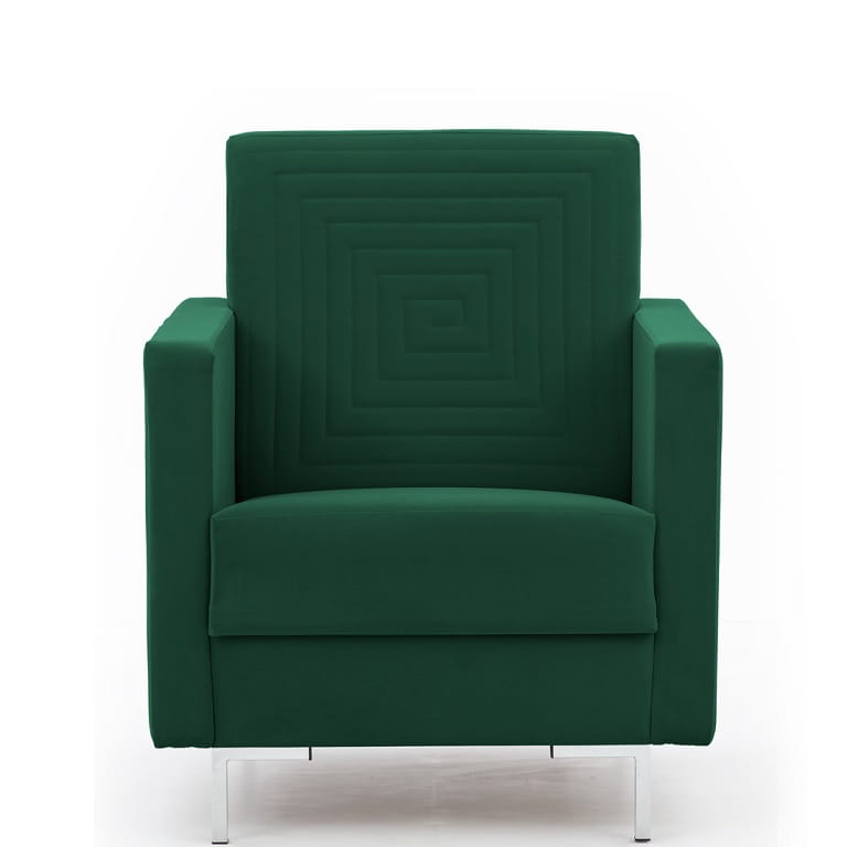 Fotel SOLVO C Do Salonu Pokoju Zielony Modone 17034 nóżki chrom.jpg