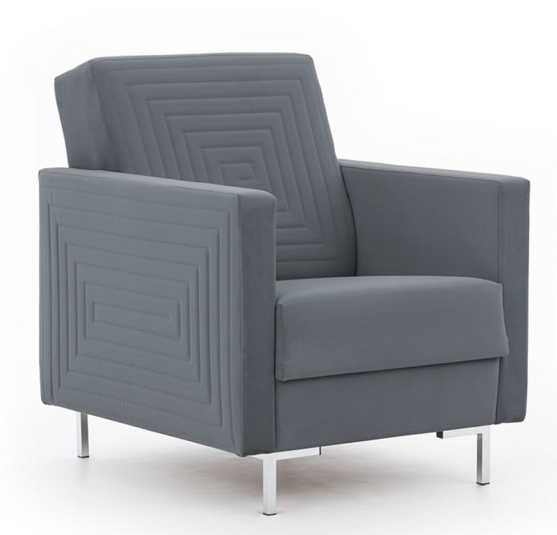 Fotel SOLVO C Do Salonu Pokoju Szary Modone 17046 nóżki chrom.jpg