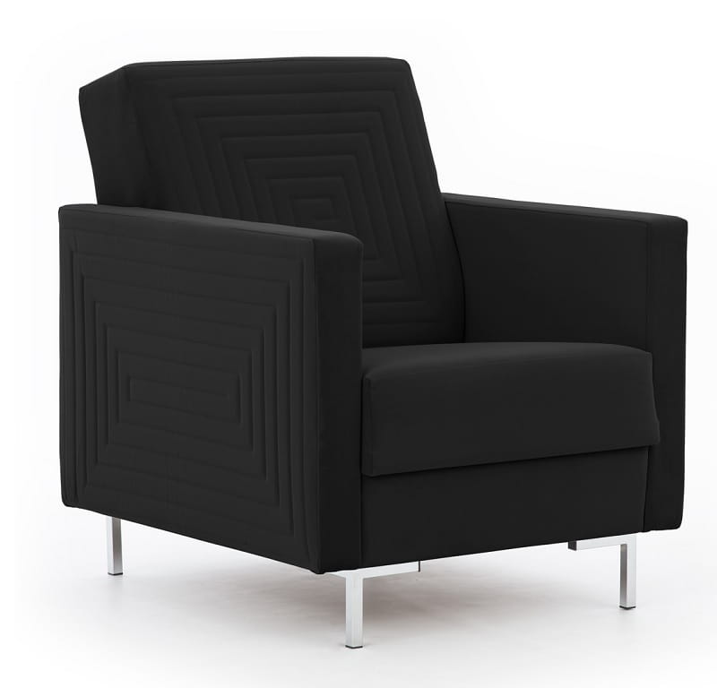 Fotel SOLVO C Do Salonu Pokoju Czarny Modone 17047 nóżki chrom.jpg