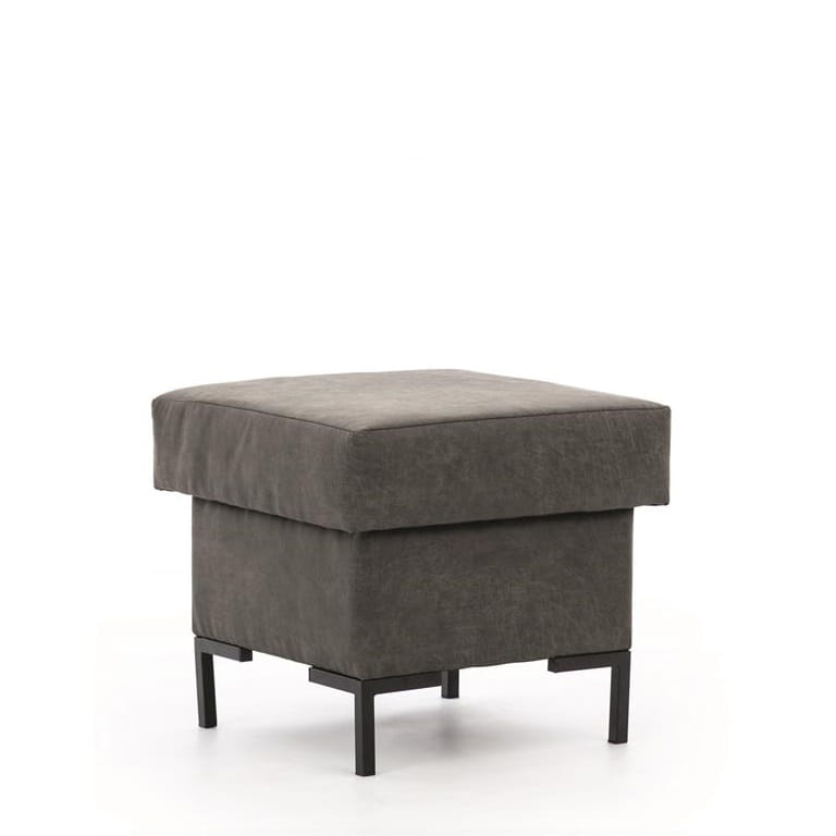 Pufa Solvo A ciemny szary Manila Dark Grey Nóżki czarne.jpg