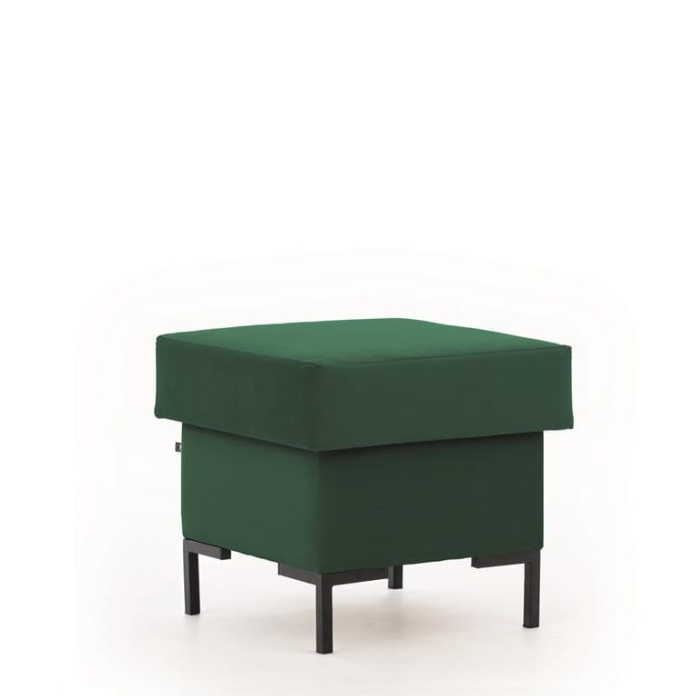 Pufa Solvo A Zielona Modone 17034 nóżki chrom.jpg