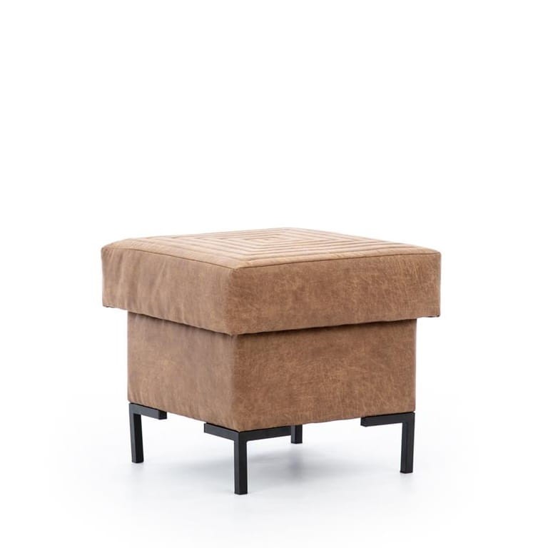 Pufa SOLVO B Do Salonu Pokoju Brązowa Manila camel nóżki czarne.jpg