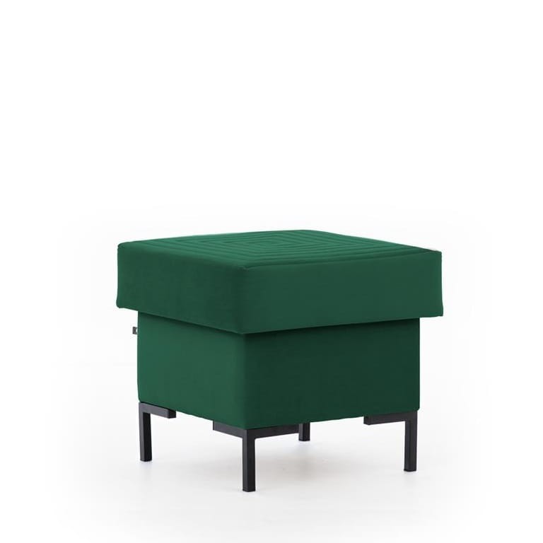 Pufa Solvo B Pojemnik Zielona Modone 17034 nóżki czarne.jpg
