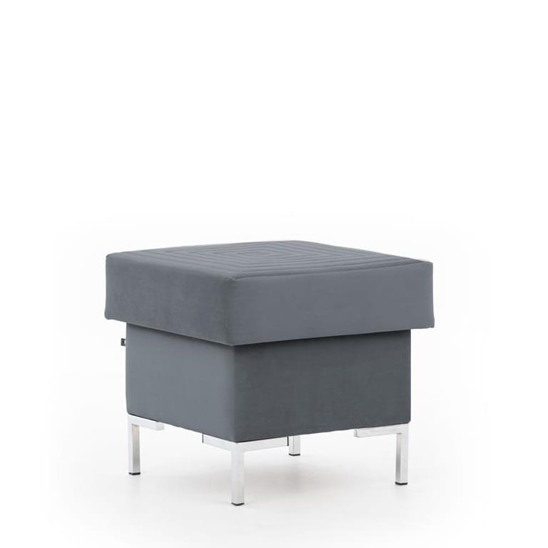 Pufa SOLVO B Pojemnik szara Modone 17046 nóżki chrom.jpg