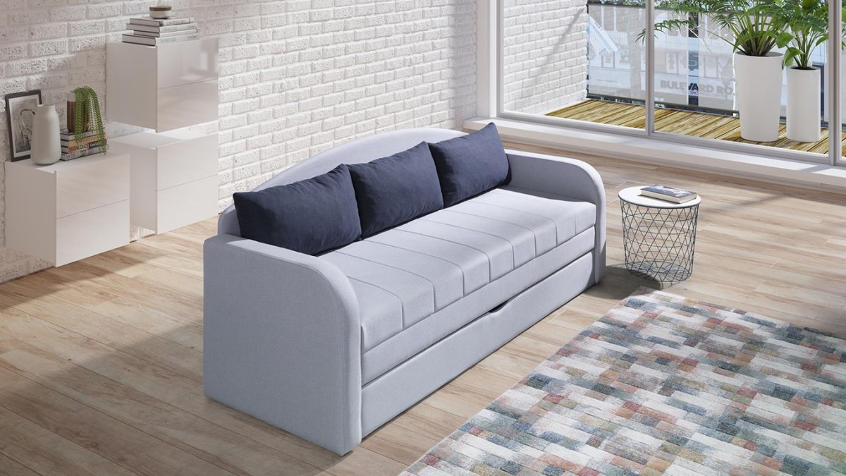 Sofa TENUS II Do Salonu Pokoju Funkcja Spania Cashmere 17 / Cashmere 22