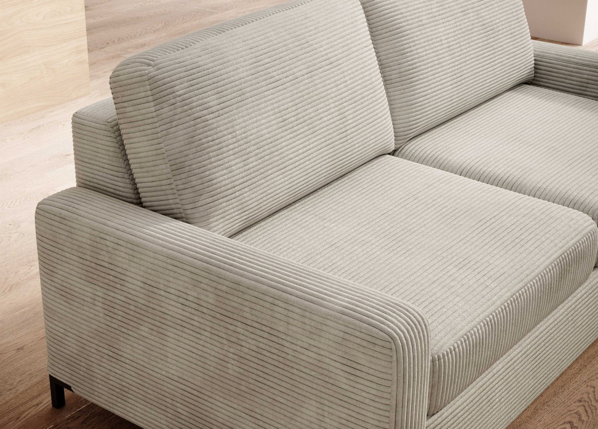 COMODO Sofa Tkanina Poso 140 Sztruks Szara Włoski Stelaż Funkcja Spania Materac Włoska Detale.jpg