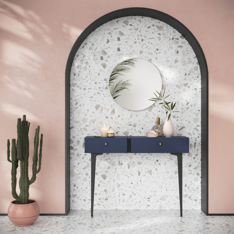 Lustro COLOURS okrągłe CS8 Nowoczesna Do Sypialni Do Salonu Przestronna Pojemna Półki Książki