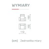 Fotel UMBRIA Do Salonu Wypoczynkowy Regulowany Zagłówek Wymiary