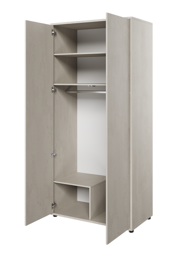 Szafa TEEN FLEX szerokość 101 cm silk flou TF1SF Nowoczesna Do Sypialni Przestronna Pojemna Półki Książki