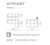 Narożnik LEVEL Do Salonu Rozkładany Wysokie Oparcie Wymiary