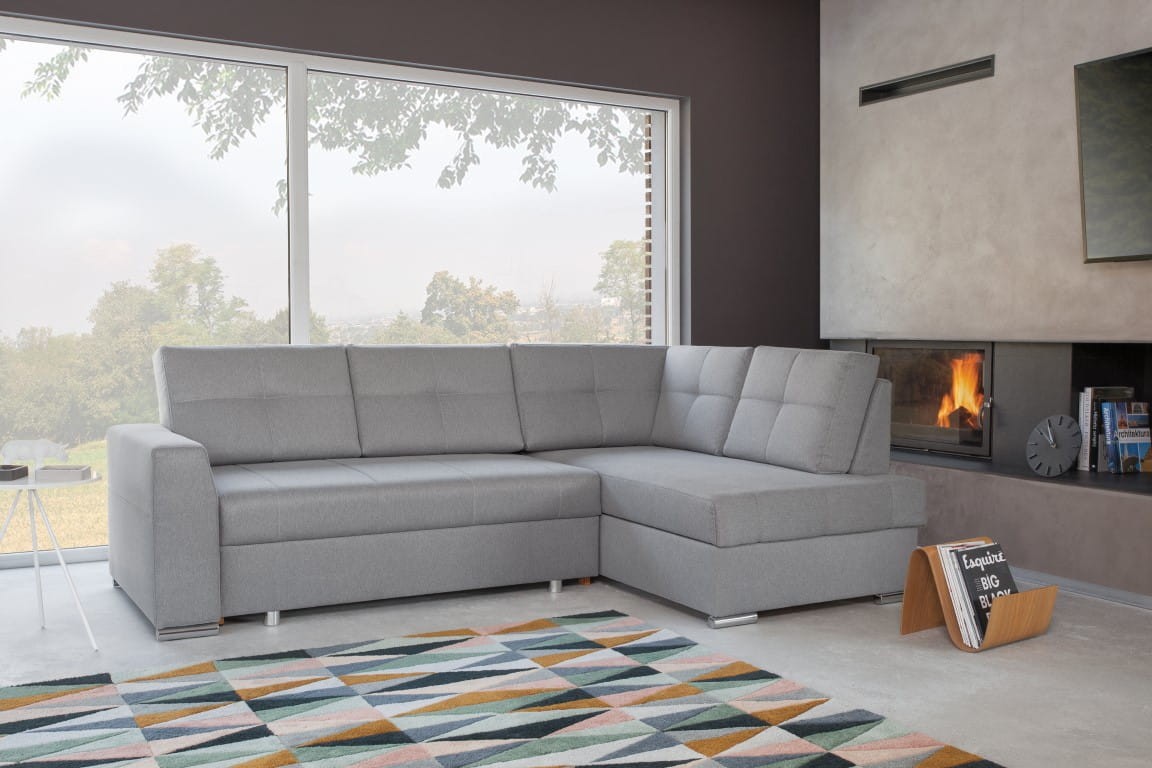 Narożnik STILO Do Salonu Funkcja Spania Rozkładany Puma Prawostronny