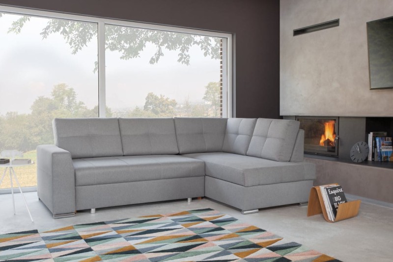 Narożnik STILO Do Salonu Funkcja Spania Rozkładany Puma Prawostronny