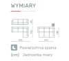 Narożnik STILO Do Salonu Funkcja Spania Rozkładany  Wymiary