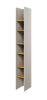 Regał TEEN FLEX szerokość 27 cm silk flou/hikora naturalna TF3SFH Nowoczesna Przestronny Pojemny Półki Książki