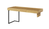 Biurko TEEN FLEX szerokość 150 cm hikora naturalna/raw steel TF4HRS Nowoczesna Przestronny Pojemny Półki Książki