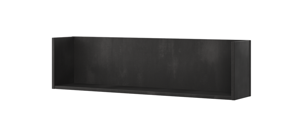 Półka wisząca TEEN FLEX szerokość 102 cm raw steel TF13RS Nowoczesna Wysoka jakość Książki