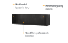 Półka wisząca TEEN FLEX szerokość 102 cm raw steel TF13RS Nowoczesna Wysoka jakość Książki