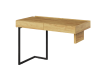 Biurko TEEN FLEX szerokość 110 cm hikora naturalna/raw steel TF6HRS Nowoczesna Przestronny Pojemny Półki Książki