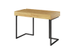 Biurko TEEN FLEX szerokość 110 cm hikora naturalna/raw steel TF615HRS Nowoczesna Przestronny Pojemny Półki Książki