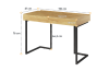 Biurko TEEN FLEX szerokość 110 cm hikora naturalna/raw steel TF615HRS Nowoczesna Przestronny Pojemny Półki Książki