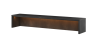 Nadstawka do biurka z oświetleniem pomarańczowym TEEN FLEX szerokość 110 cm raw steel TF7RS Nowoczesna Wysoka jakość Książki