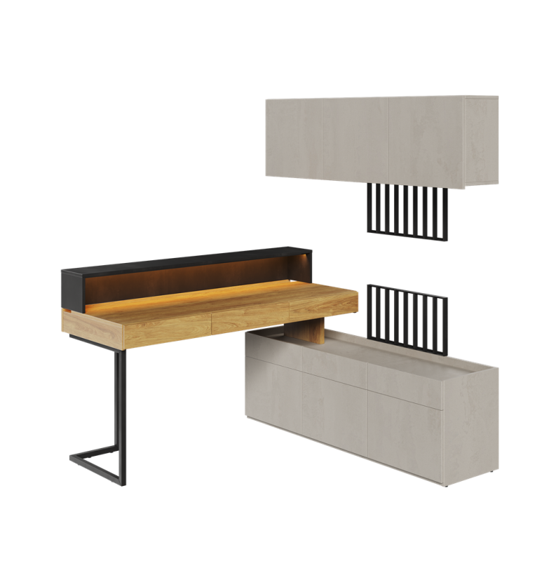 Zestaw mebli TFS4A TEEN FLEX TF 04 04 05 05 08 08 09 10 11 Nowoczesny Zestaw Komfort Meble Młodzieżowe Półki Książki