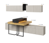 Zestaw mebli TFS4B TEEN FLEX TF 06 06 07 07 08 08 09 10 11 Nowoczesny Zestaw Komfort Meble Młodzieżowe Półki Książki
