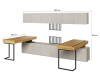 Zestaw mebli TFS6A TEEN FLEX TF 04 04 08 08 09 09 14 Nowoczesny Zestaw Komfort Meble Młodzieżowe Półki Książki