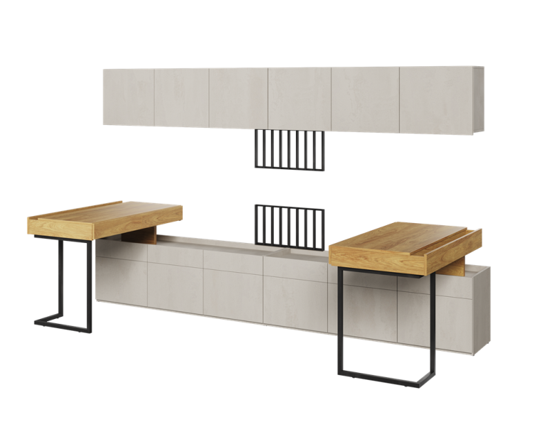 Zestaw mebli TFS6B TEEN FLEX TF 06 06 08 08 09 09 14 Nowoczesny Zestaw Komfort Meble Młodzieżowe Półki Książki