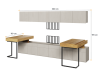 Zestaw mebli TFS6B TEEN FLEX TF 06 06 08 08 09 09 14 Nowoczesny Zestaw Komfort Meble Młodzieżowe Półki Książki