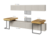 Zestaw mebli TFS6B TEEN FLEX TF 06 06 08 08 09 09 14 Nowoczesny Zestaw Komfort Meble Młodzieżowe Półki Książki