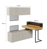 Zestaw mebli TFS7 TEEN FLEX TF 06 07 08 09 14 Nowoczesny Zestaw Komfort Meble Młodzieżowe Półki Książki