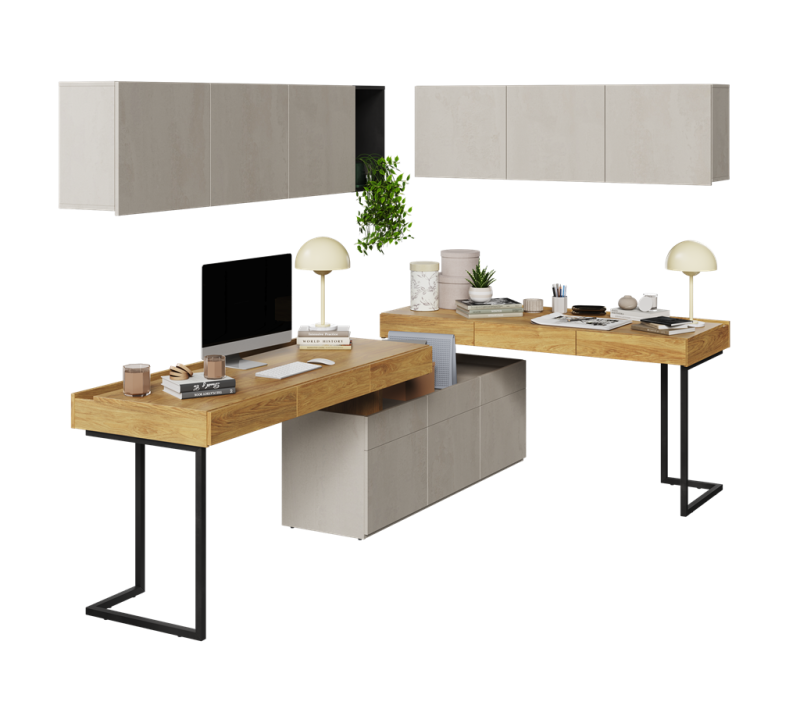 Zestaw mebli TFS8A TEEN FLEX TF 04 04 08 09 09 11 Nowoczesny Zestaw Komfort Meble Młodzieżowe Półki Książki