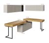Zestaw mebli TFS8A TEEN FLEX TF 04 04 08 09 09 11 Nowoczesny Zestaw Komfort Meble Młodzieżowe Półki Książki