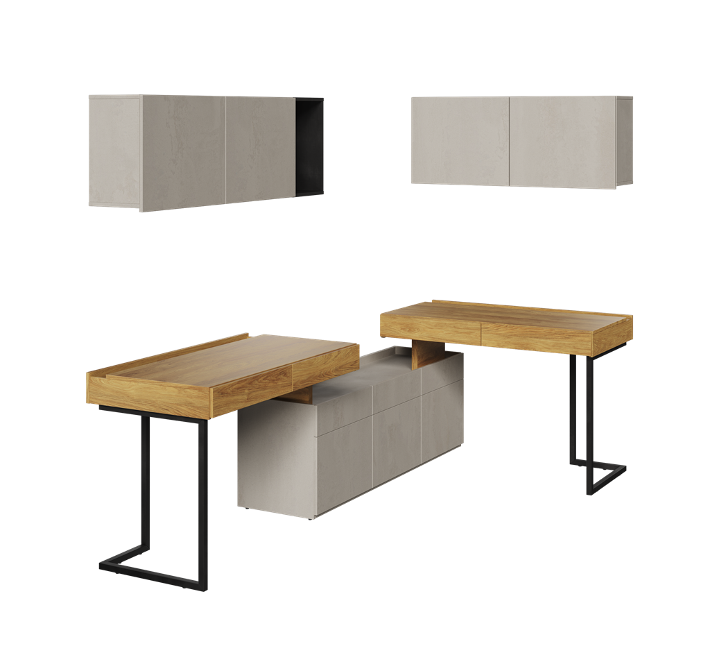 Zestaw mebli TFS8B TEEN FLEX TF 06 06 08 10 10 11 Nowoczesny Zestaw Komfort Meble Młodzieżowe Półki Książki